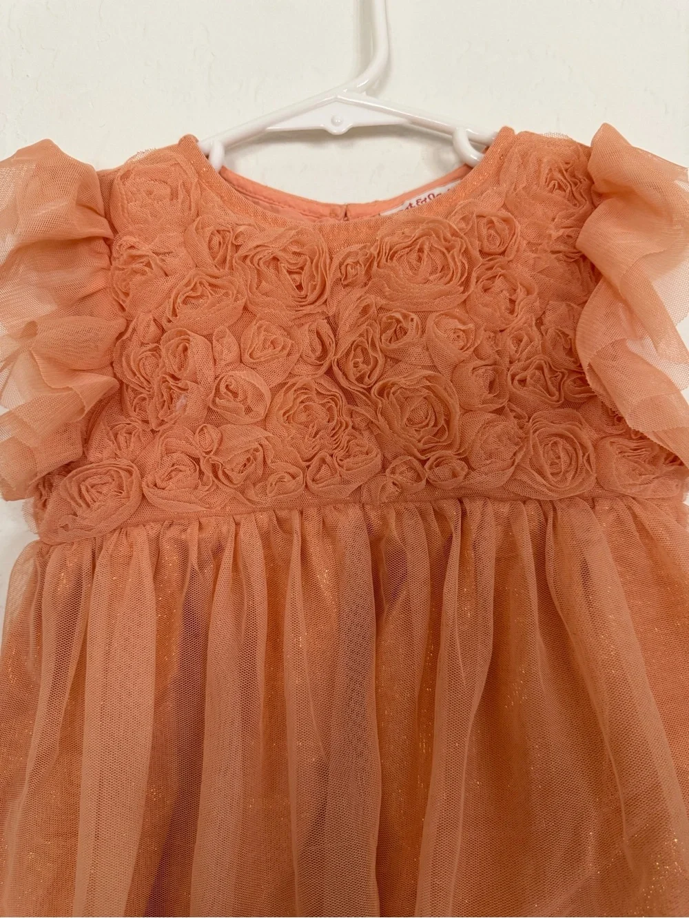 Cat & Jack Orange Rosette Tulle Dress for Girls
